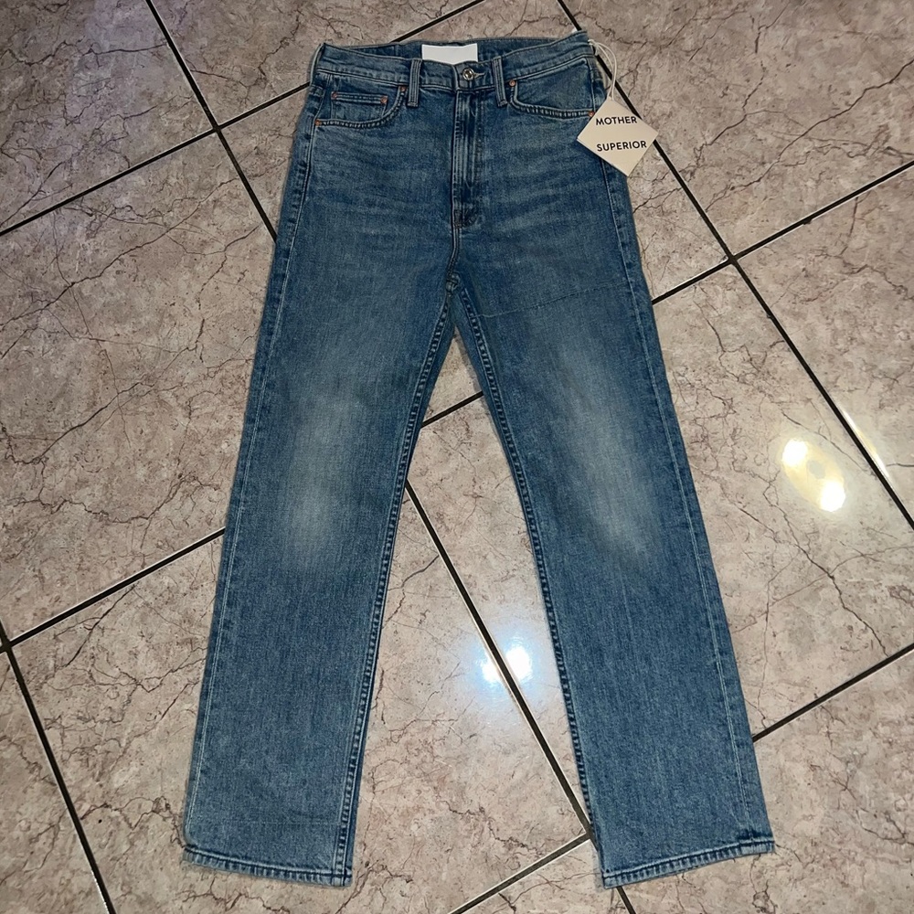 Mother High Waisted Rider Ankle in Salt of the Earth